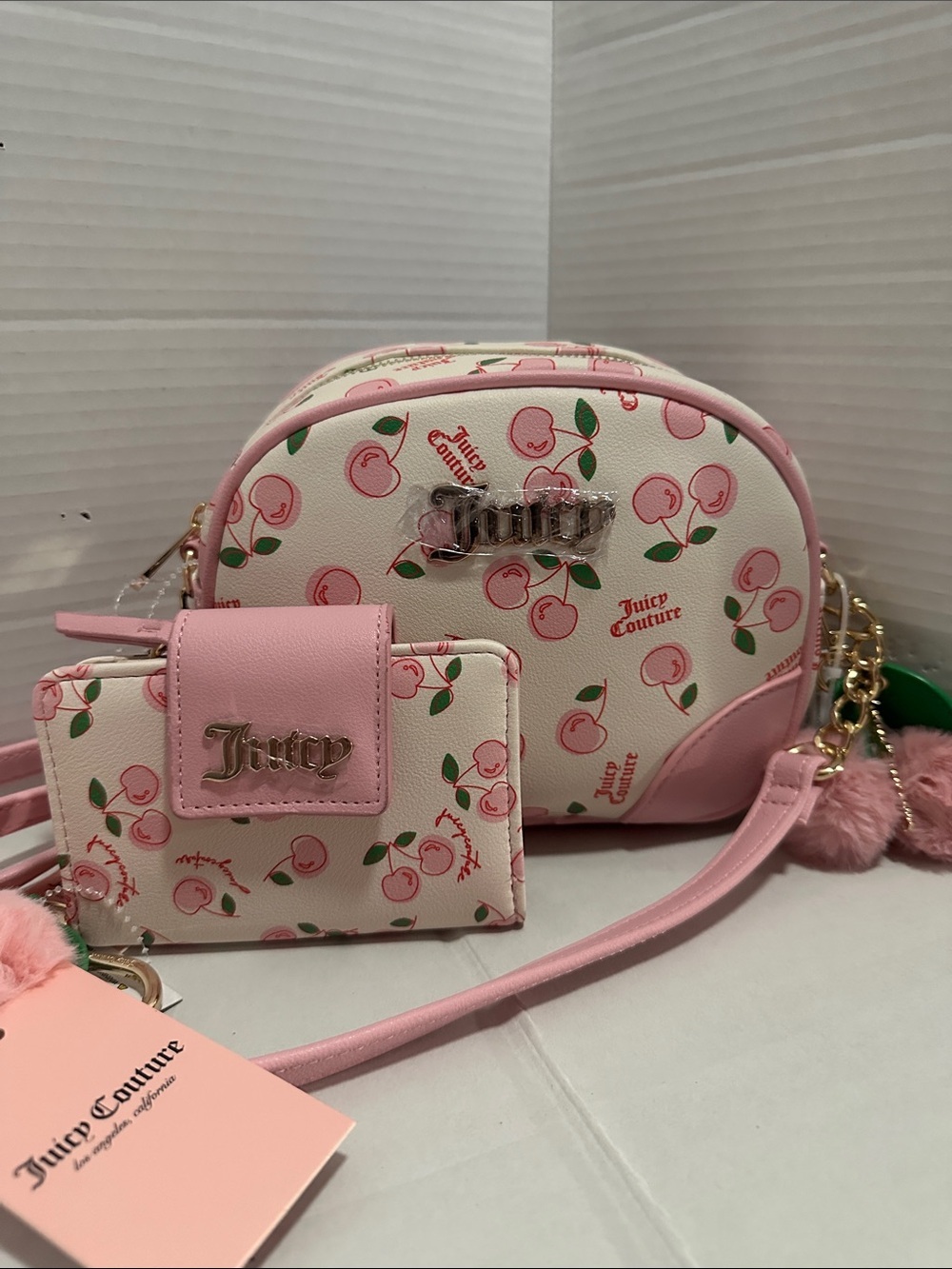 🍒 NWT Juicy Couture Cherry Girl Crossbody & Wallet Set -Rare Y2K Viral Find! - Picture 10 of 16